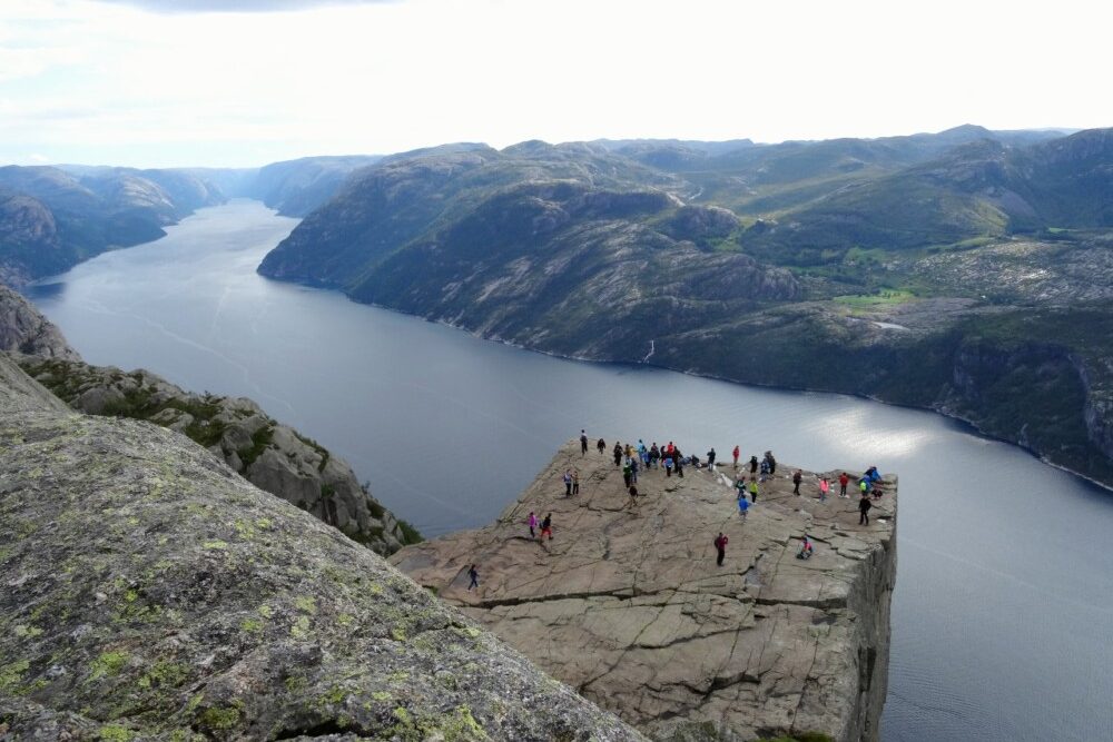 Wandeling naar Preikestolen Noorwegen